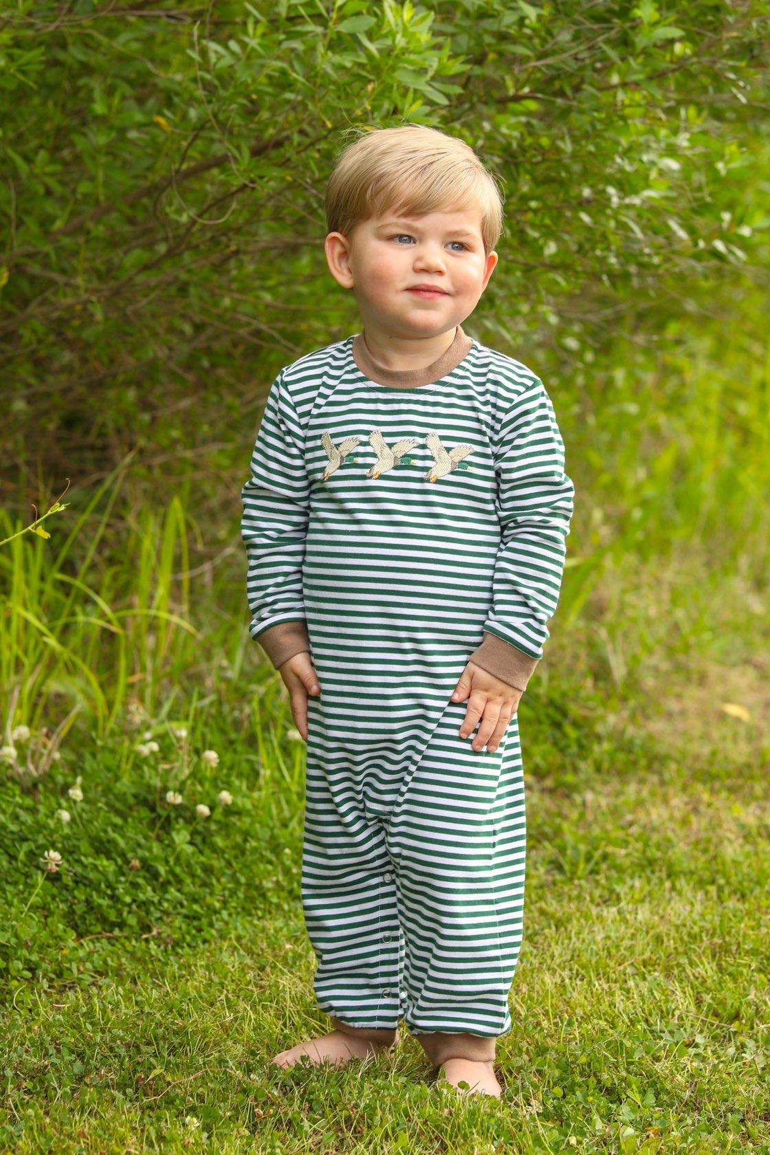 Applique Romper - Mallard