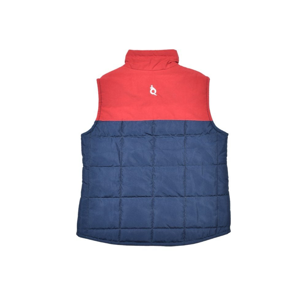Quilted Vest - NavyRed