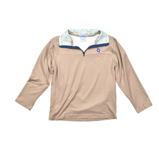 Quarter Zip Pullover - Khaki