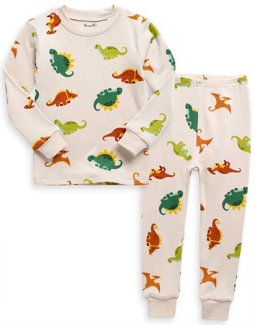 Modal Long Sleeve Pajamas - Jurassic