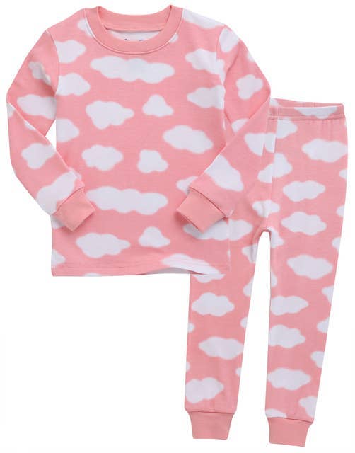 Modal Long Sleeve Pajamas - Pink Cloud