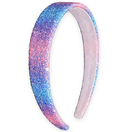 Chunky Glitter Headband - Rainbow