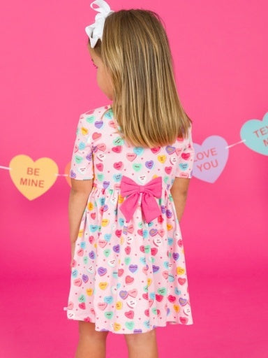 Knit Twirl Dress - Be My Valentine