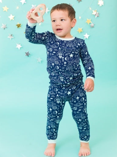 Boys Bamboo Pajamas - Blast Off