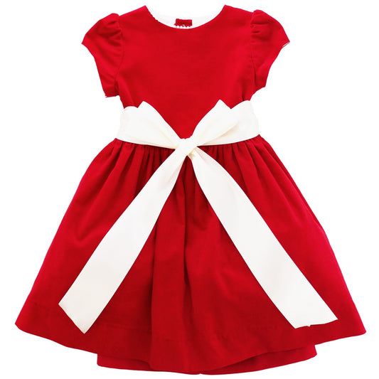 Dress - Red Cord with Pearls