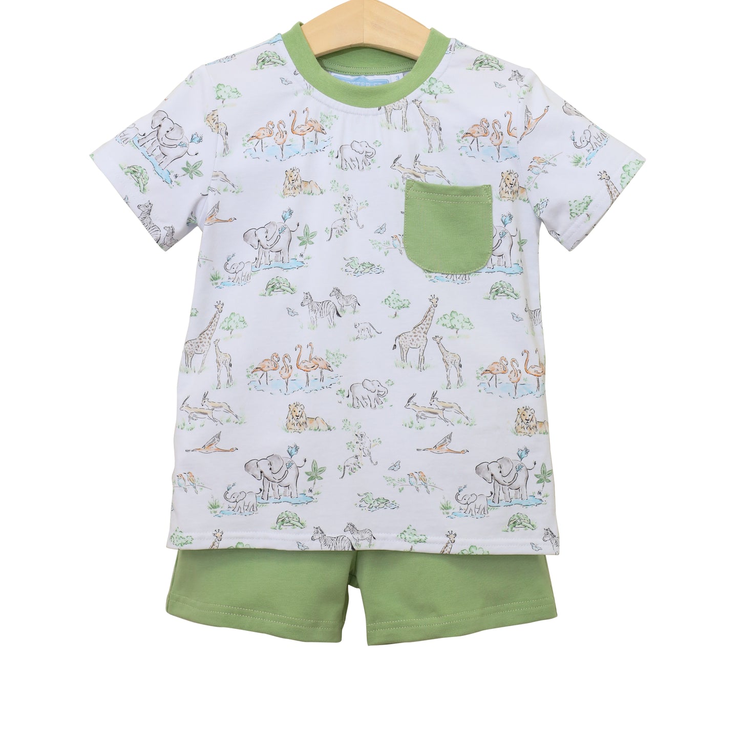 Pocket Short Set - Safari Animals