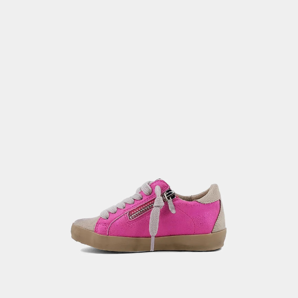 Paula Sneaker - Metallic Fuschia