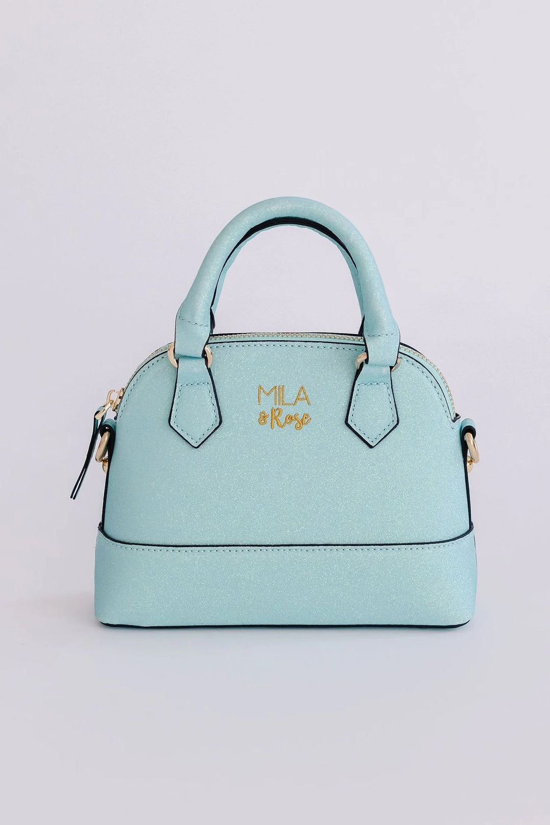 Crossbody Purse - Aqua Glitter