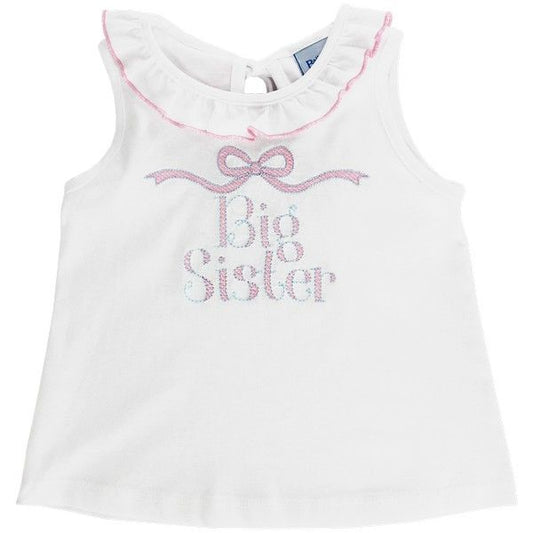 White Knit Tee - Big Sister