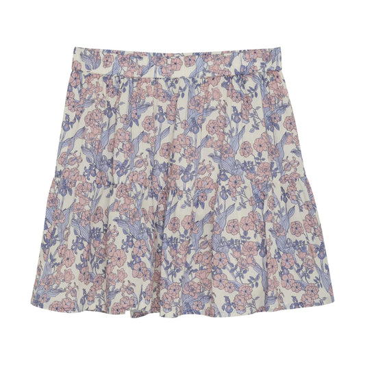 Floral Cotton Skirt - Buttercream