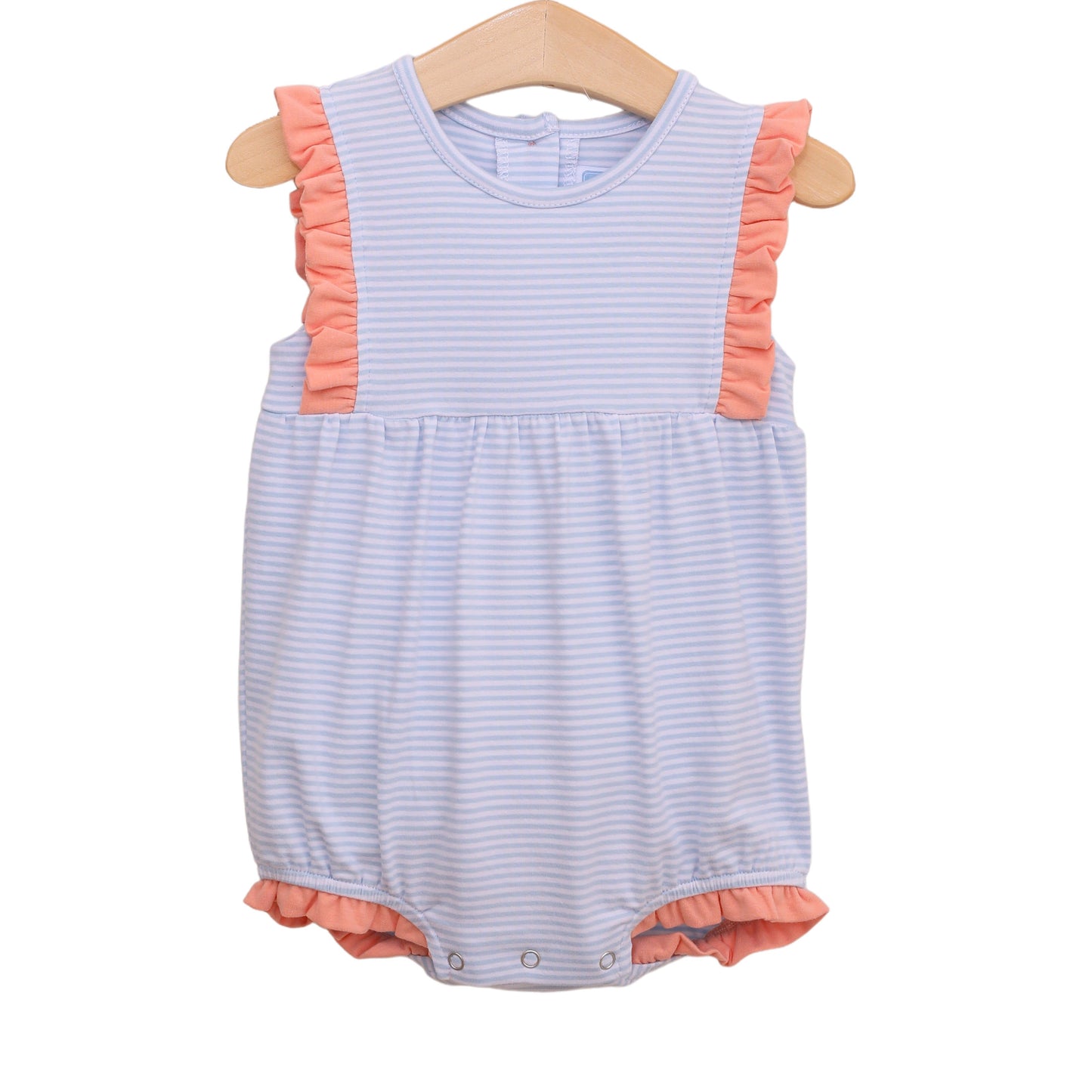 Josie Bubble - Light Blue Stripe/Coral