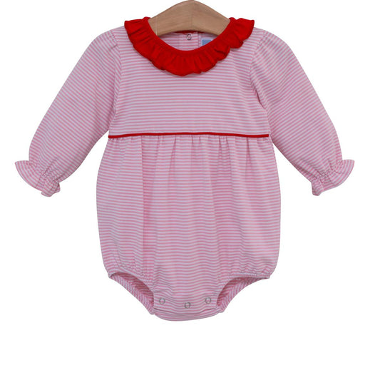Kate Bubble - Light Pink Stripe/Red