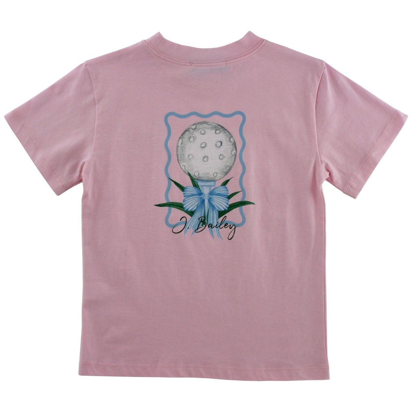 Girl's Logo Tee - Golf on Pink