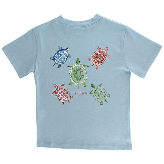 Girl's Logo Tee - Turtles on Bayberry