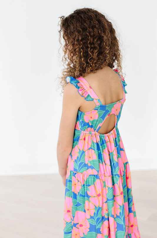 Ruffle Maxi Dress - Luau Floral