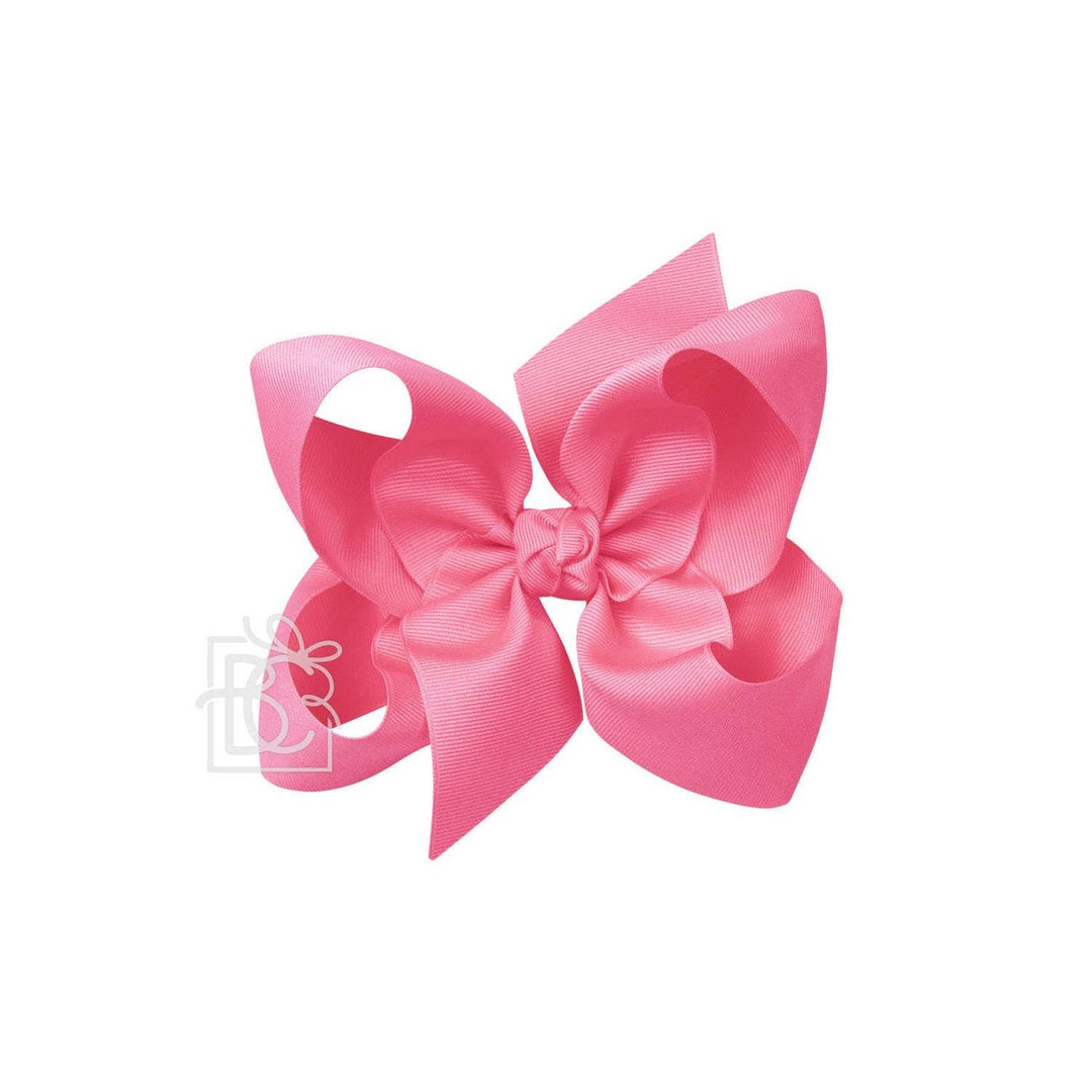 Signature Grosgrain Bow - Hot Pink