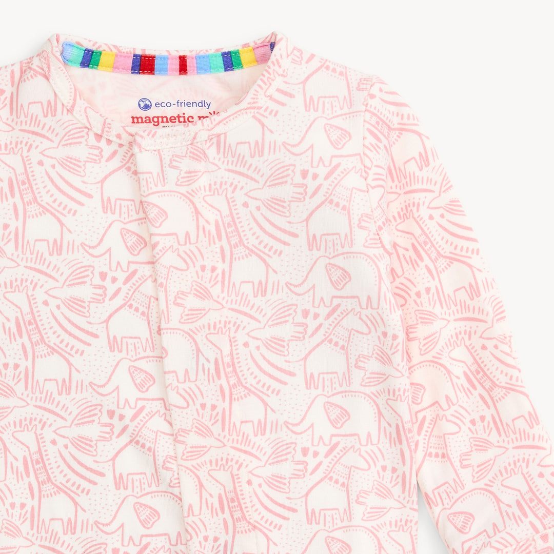 Modal Magnetic Footie - Pink Herds of a Feather