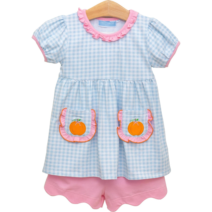 Ruffle Shorts Set - Pumpkin