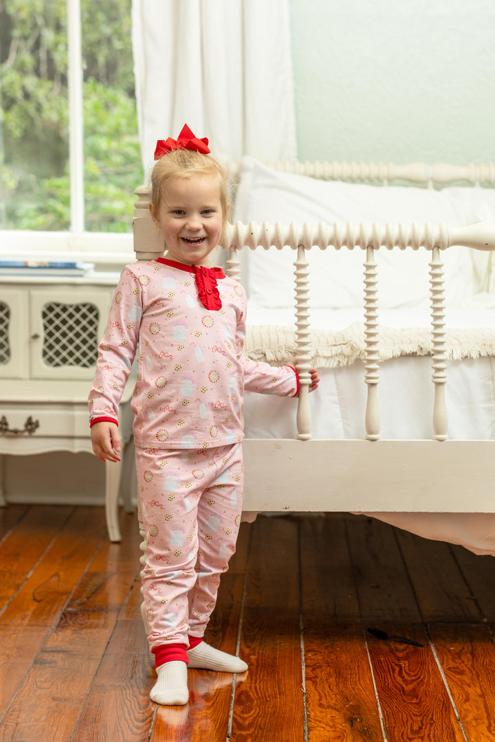 Ruffle Lounge Set - Milk & Cookies