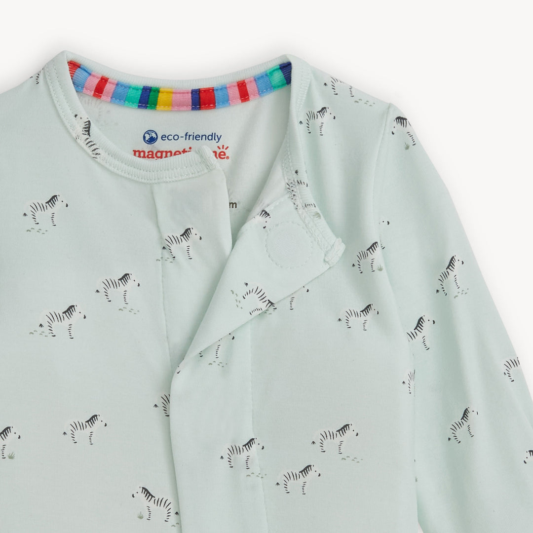 Modal Magnetic Footie - Teal Savannah Plains