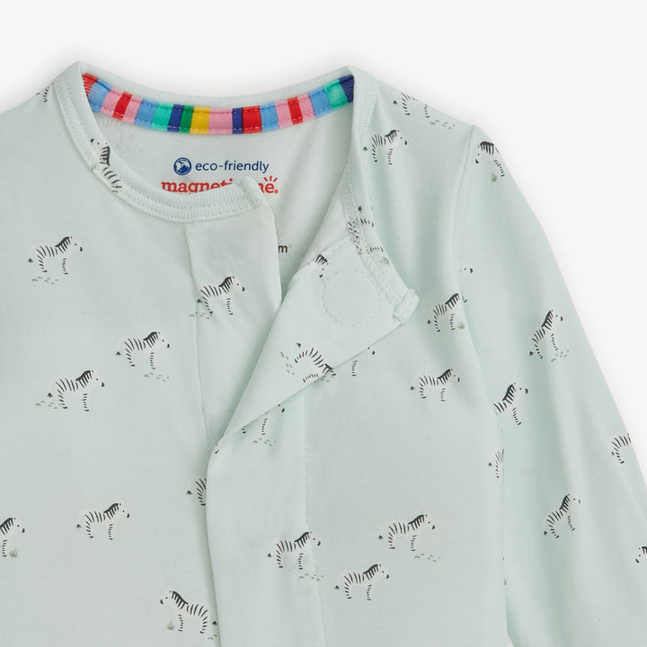 Modal Magnetic Footie - Teal Savannah Plains