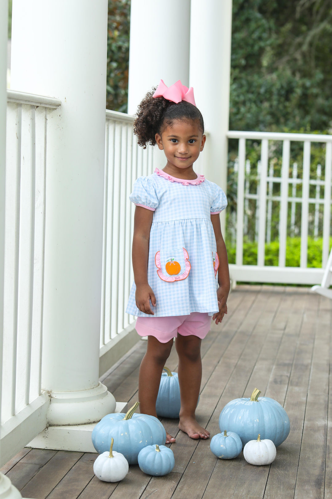 Ruffle Shorts Set - Pumpkin