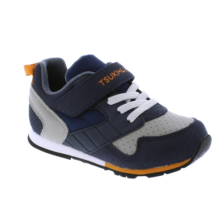 Racer Sneaker - Navy/Orange