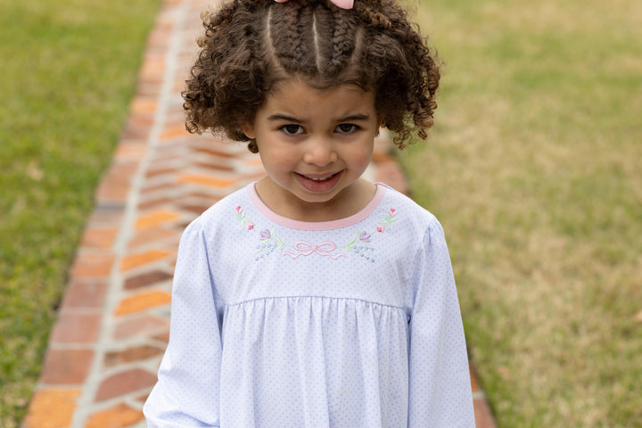 Embroidered Pants Set - Floral