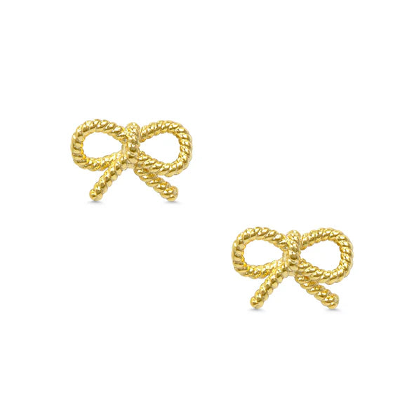 Stud Earrings - Bow Twist