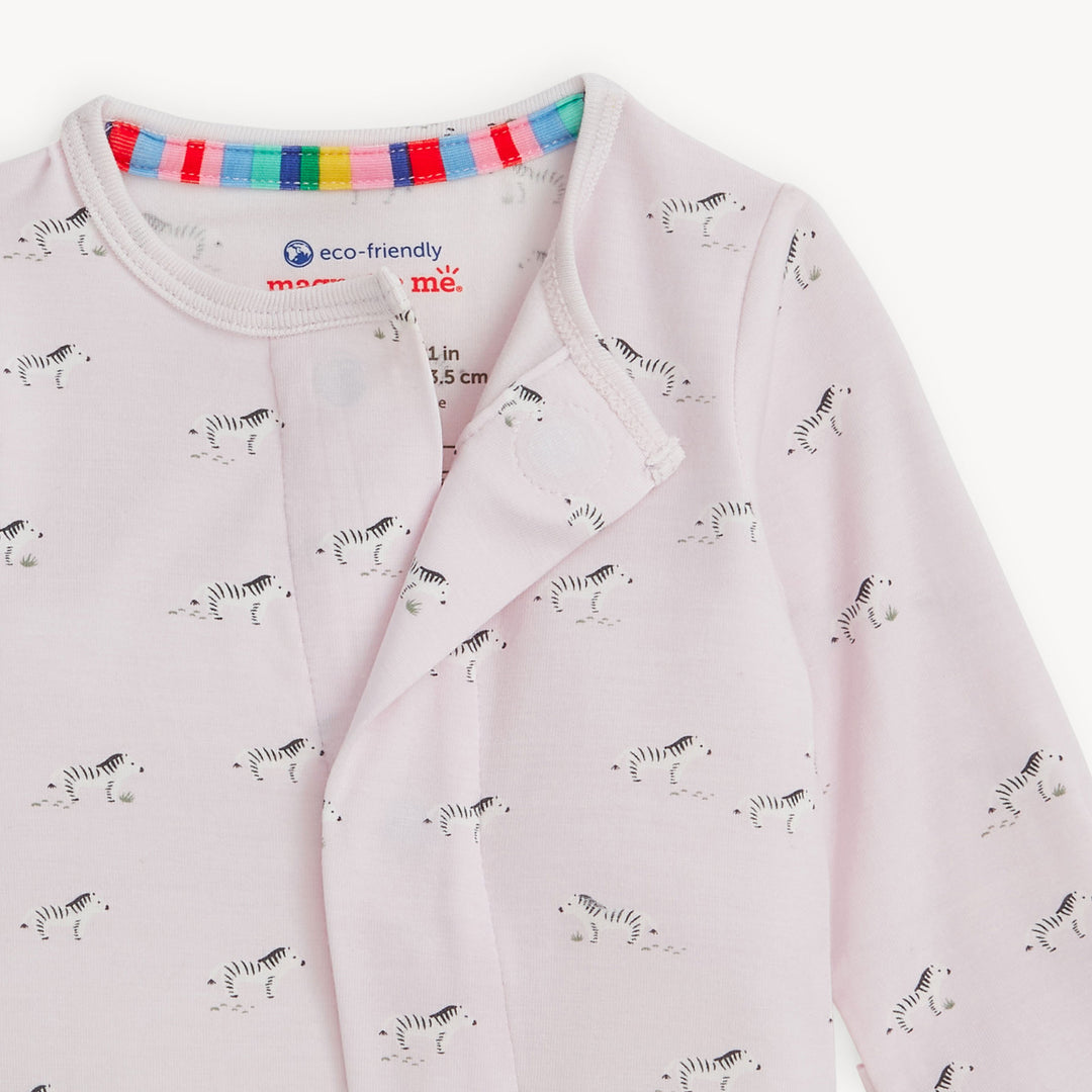 Modal Magnetic Footie - Pink Savannah Plains