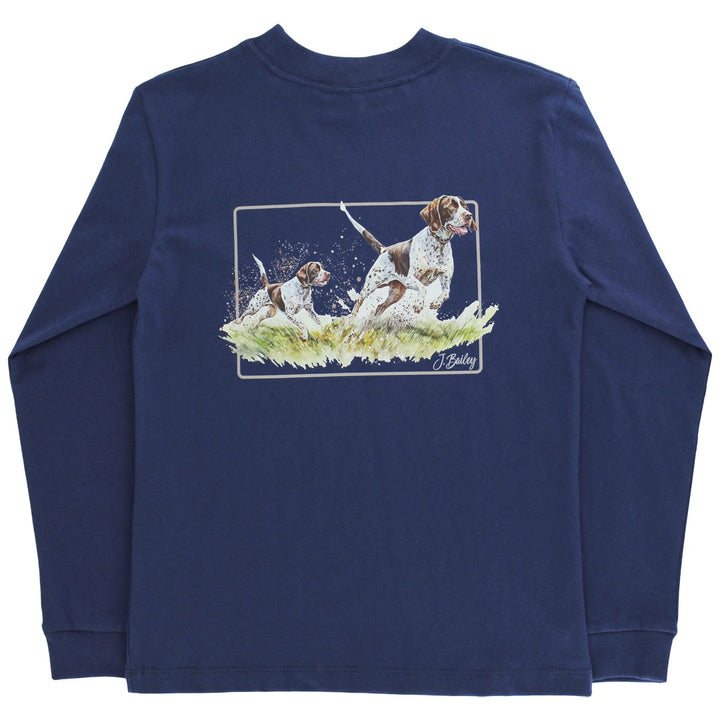 LS Logo Tee - Pointers on Navy