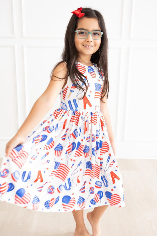Tank Twirl Dress - Party in the USA