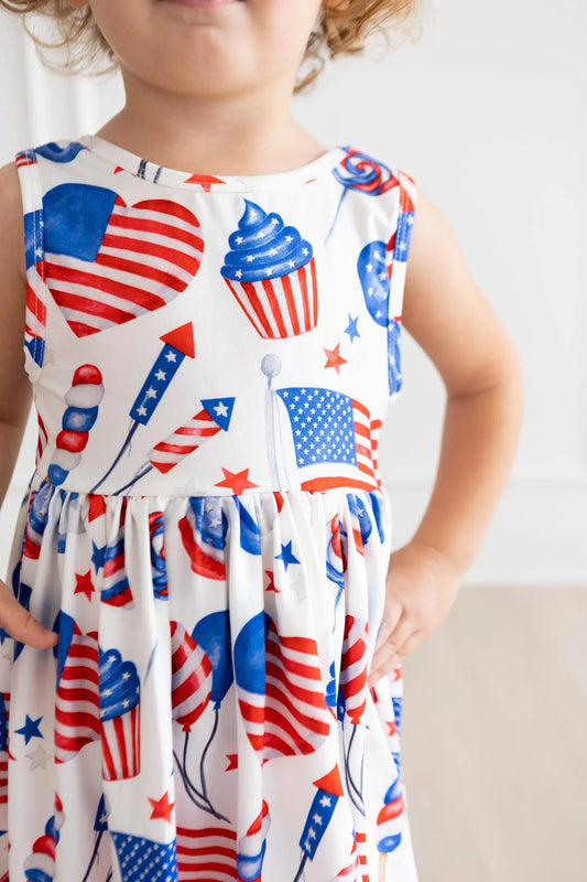 Tank Twirl Dress - Party in the USA