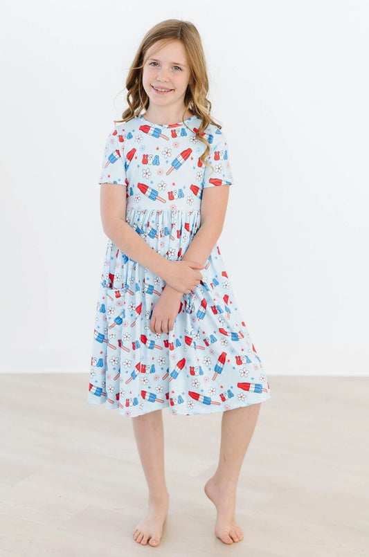 Pocket Twirl Dress - Proudly Patriotic