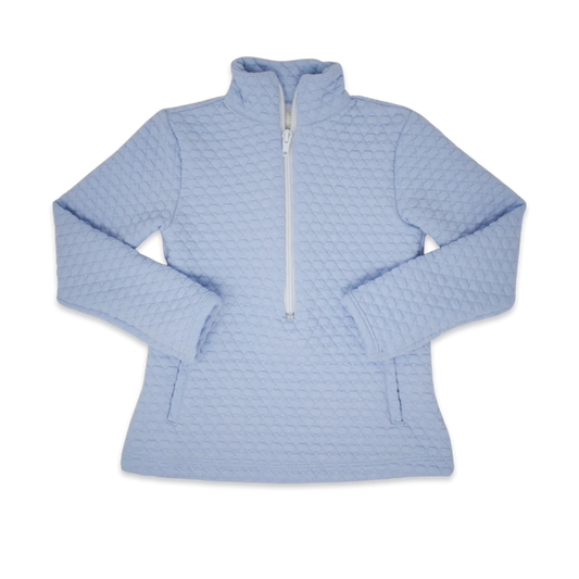 Henry Half Zip - Blue Quilted