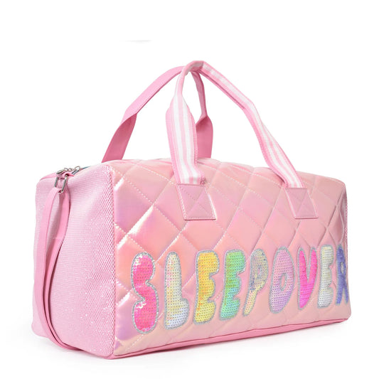 Quilted Large Duffle Bag - Sequins/Metallic Sleepover