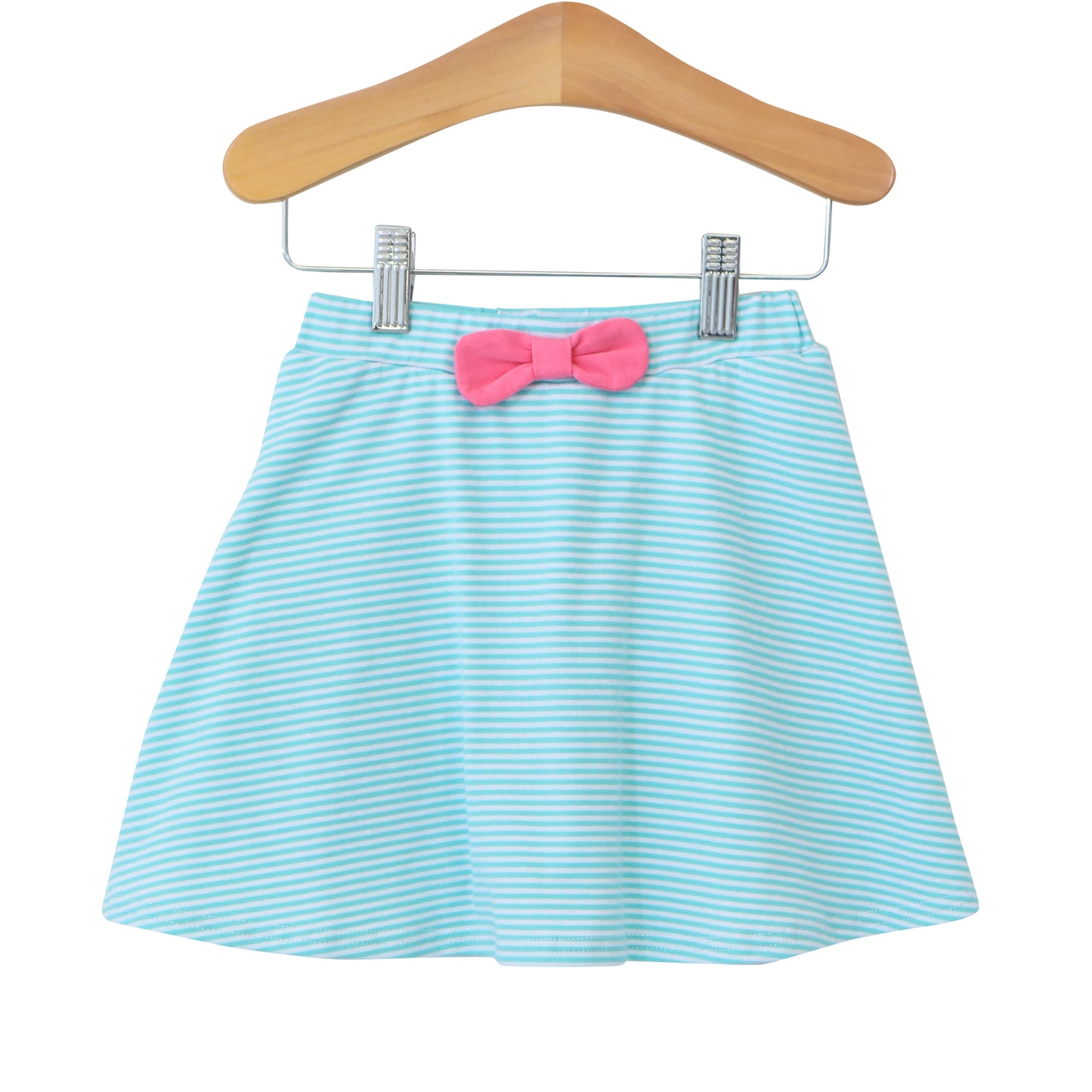 Vivian Top & Suzy Skort Set - Pink & Mint Stripe