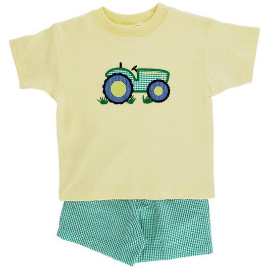 Boys Short Set - Tractor