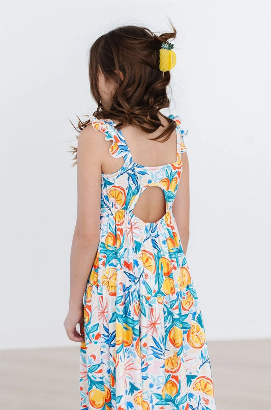 Ruffle Maxi Dress - Tropical Summer