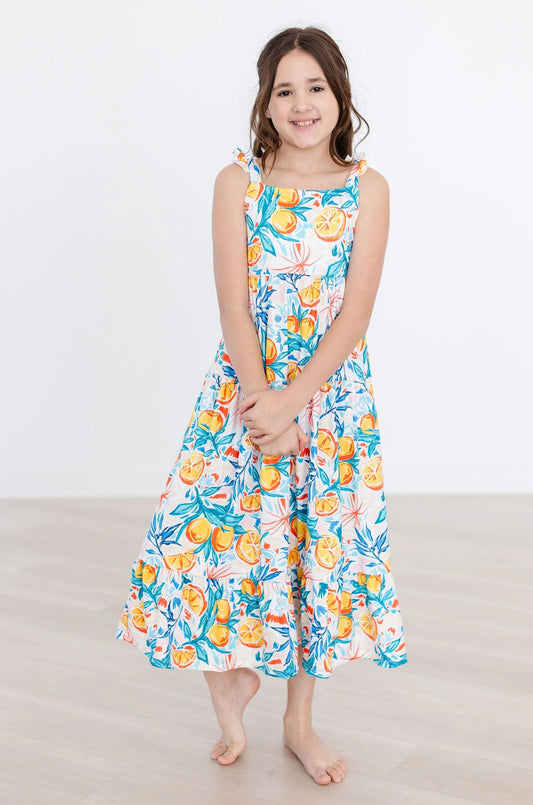Ruffle Maxi Dress - Tropical Summer