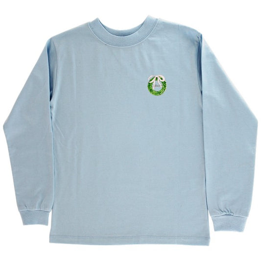 Girls Long Sleeve Logo Tee - Bottle Brush on Bayberry