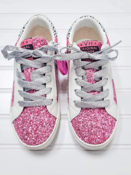 River Sneaker - Pink Glitter