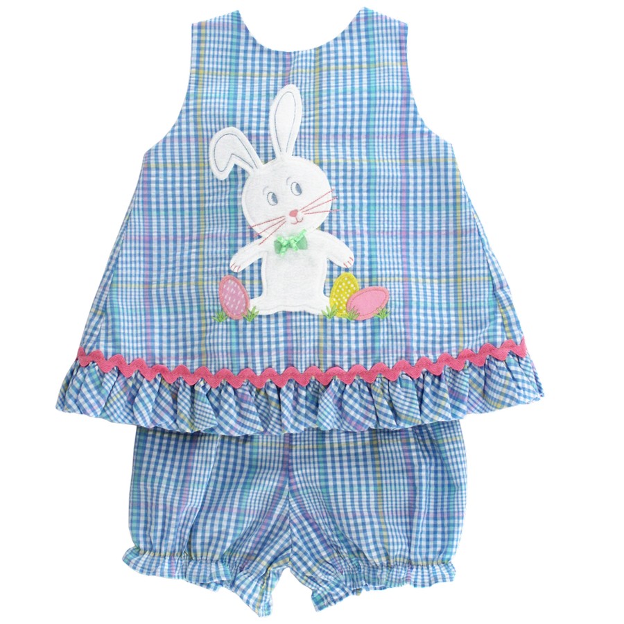 Angel Dress w/Bloomer - Bowtie Bunny
