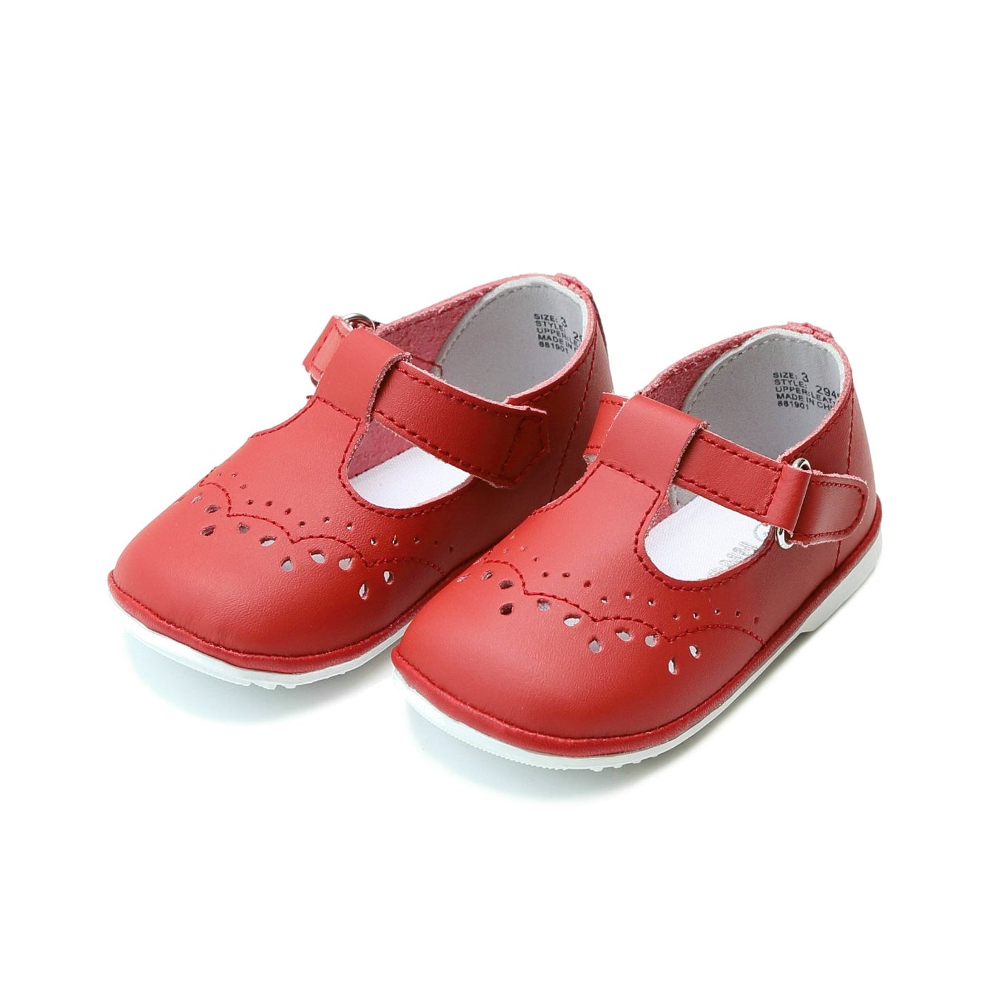 Birdie Leather TStrap Mary Jane - Red
