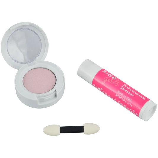 Natural Mineral Eyeshadow & Lip Shimmer Set - Bubble Gum Shimmer