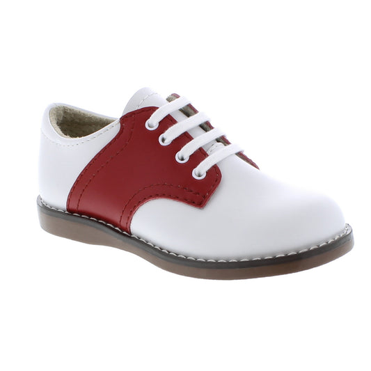 Cheer Saddle Oxford - White/Apple Red