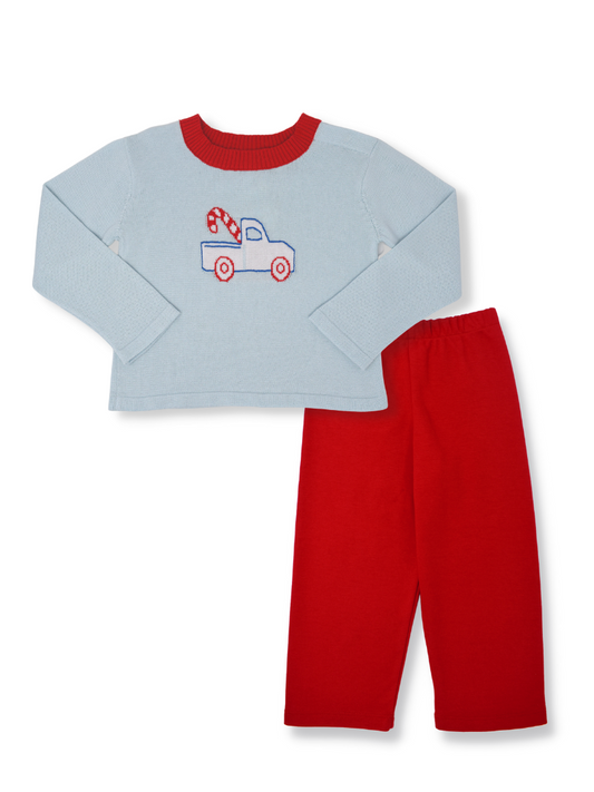Cozy Up Sweater Pant Set - Truck