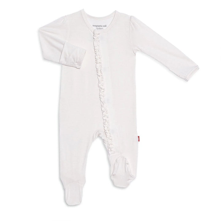 Modal Magnetic Ruffle Footie - Egret