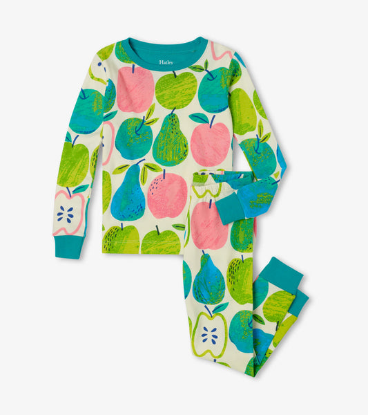 Organic Cotton Pajama Set - Fruity Collage