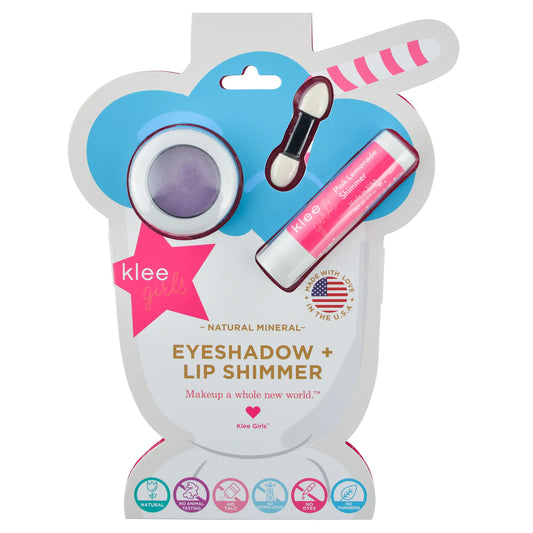 Natural Mineral Eyeshadow & Lip Shimmer Set - Fairy Purple Twinkle